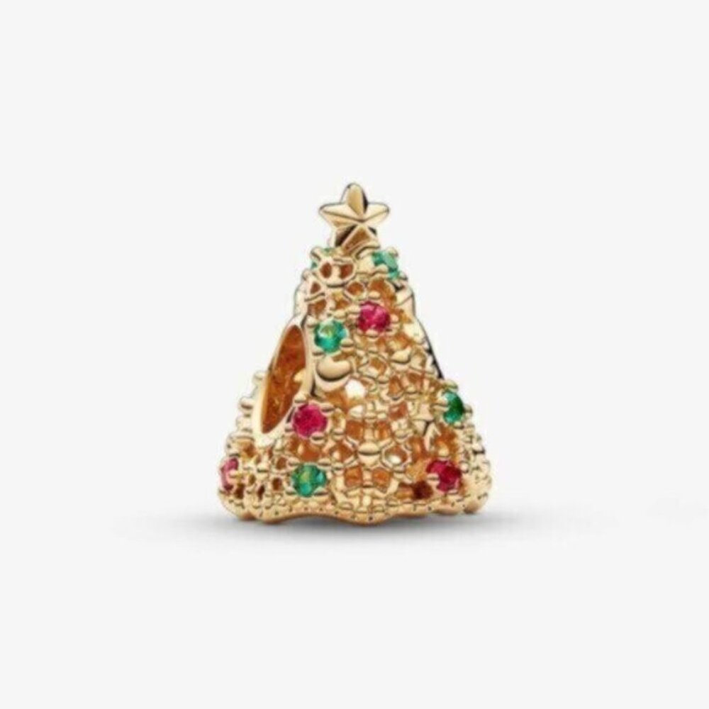 NWT Pandora Glitter Christmas Tree Charm